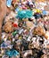 House hold garbage heap waste garbage-pile trash rubbish dump litter dirty solid-rubbish scrap refuse plasticbags image photo