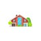 House, home building icon, villa cottage bungalow