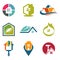 House Home Housing Agent Logo Symbol Collection Set