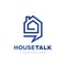 House home talk community forum club logo icon symbol vector template