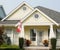 House Home Yellow Exterior Front Elevation Roof Details