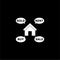 House icon or logo, Buy house, Rent house, Sold House, Sale house on dark background