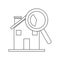 House Inspection Icon Vector