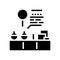 in-house laboratory glyph icon vector illustration
