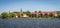 House at the lake landscape Poland