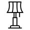 House lamp icon outline vector. Home stand