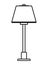 House lamp isolated icon