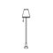 house lamp light isolated icon