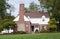 House with Large Fireplace Chimney