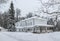 House of Leo Tolstoy in Yasnaya Polyana. Tula, Russia. Side view