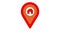 House location marker. Location icon animation, 4K