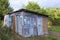 House made with recycled wooden doors