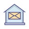 House mailbox Isolated Vector icon which can easily modify or edit