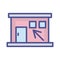 House measurement Isolated Vector icon which can easily modify or edit