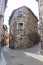 House in the middle of two streets in castellfullit de la roca