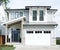 House Modern Custom Exterior Home Gray White Siding