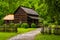 House at the Mountain Farm Museum in the Oconaluftee Valley, in