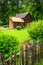 House at the Mountain Farm Museum in the Oconaluftee Valley, in