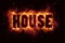 House music fire flames burn burning text explosion explode