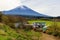 House in nature with mt. fuji view