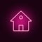 house neon icon. Elements of web set. Simple icon for websites, web design, mobile app, info graphics