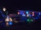 house at night covering in christmas lights decoration electricity private ornaments xmas