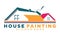 House painting elegant vector logo