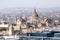 House of Parliament in Budapest. Airview.