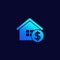 house payments, mortgage vector icon