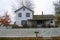 House with picket fence in Sauder Farm and Craft Village, OH