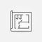 House plan line icon