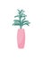 House Plant Single in Flower Pot Cartoon Icon