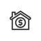 House Price line icon