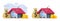 House property money tax vector icon or home ownership cash mortgage credit concept graphic illustration, loan or credit budget of