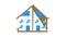 House Real Estate color icon animation