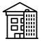 House reconstruction icon, outline style