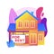 House for rent abstract concept vector illustration.