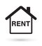 House with rent icon