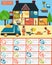 House repair infographic, set elements