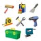 House repair tools instruments set.