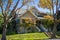 House in a residential neighborhood in San Francisco bay on a sunny day, California