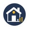 House revenue flat vector icon which can easily modify or edit