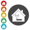 House Router icon, Modem router, icons set