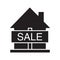 House for sale glyph icon