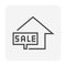 House for sale vector icon. 64x64 pixel.