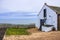 House by the sea. St Cyrus, Aberdeenshire, Scotland