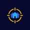 House search, real estate vector icon