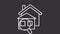 House search white line animation