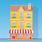 House shop flat illustration