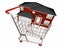 House in Shopping Cart Home Buyer Seller Real Estate